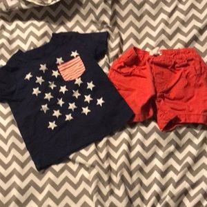 Stars and Stripes short set